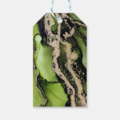 Étiquettes Cadeaux Fêtes Classiques Vertes Avec Am (Dos)