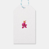Étiquettes Cadeaux. Floral. Monogramme. Fêtes | Pe (Dos)