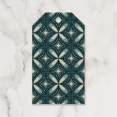 Étiquettes Cadeaux formes vertes rétro (Verso)