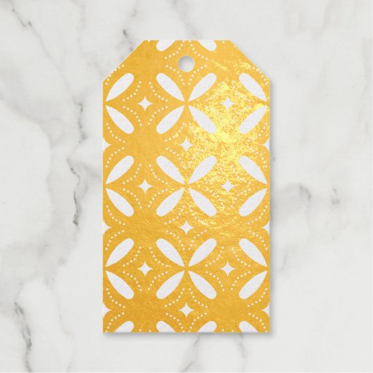 Étiquettes Cadeaux formes vertes rétro (Recto)