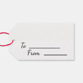 Étiquettes cadeaux Fox Cubs Festive (Dos (Horizontal))