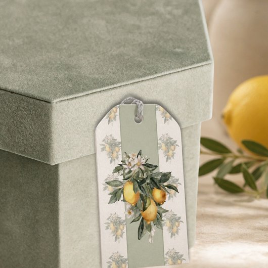 Étiquettes Cadeaux Fruit Citron