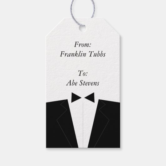 Étiquettes cadeaux Groomsman (Devant)