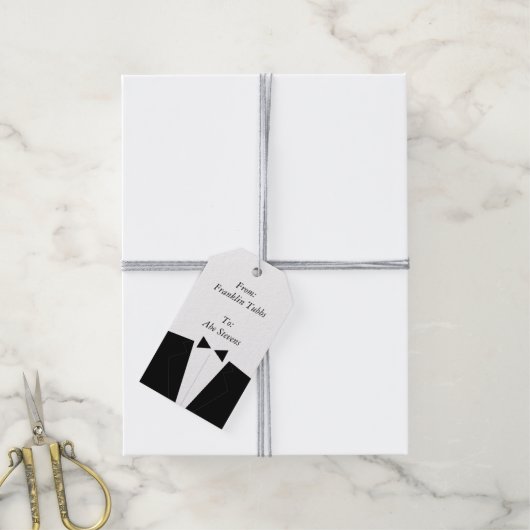 Étiquettes cadeaux Groomsman (Avec de la ficelle)