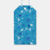 Étiquettes cadeaux Hanoukka Stars (Devant)