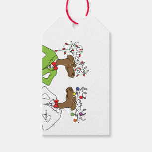 Étiquettes cadeaux Holiday Moose
