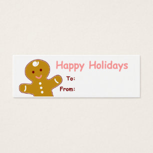 Étiquettes cadeaux Homme Gingerbread