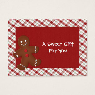 Étiquettes cadeaux Homme Gingerbread
