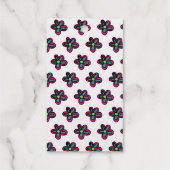 Étiquettes Cadeaux Illustration de fleurs (Verso)