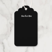 Étiquettes Cadeaux Illustration Gold Outline Lizard Abstrait sur la f (Verso)