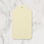 Étiquettes Cadeaux Jaune mariage (Verso)