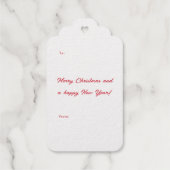 Étiquettes Cadeaux Joyeux et brillant Noël étincelant (Verso)