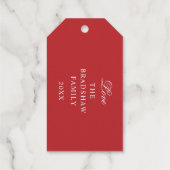 Étiquettes Cadeaux Joyeux or de Noël (Verso)