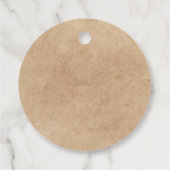 Étiquettes Cadeaux Kraft Élégantes Dessinées à la (Dos)