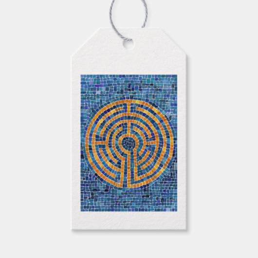 Étiquettes Cadeaux LABYRINTH IV - Blanc (Devant)