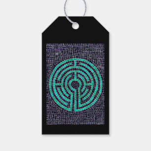 Étiquettes Cadeaux LABYRINTHE III - Noir