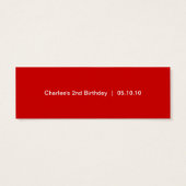 Étiquettes cadeaux Ladybug (Dos)