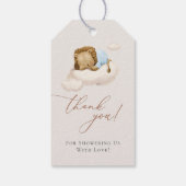 Étiquettes cadeaux Lion couchage (Dos)