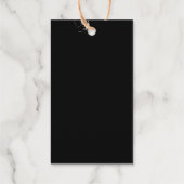 Étiquettes Cadeaux Logo Texte Foil Cadeau Balises Premium Kraft (Verso)