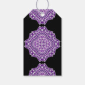 étiquettes cadeaux mandala violet (Devant)