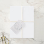 Étiquettes Cadeaux Mariage d'eucalyptus vert argenté (Avec de la ficelle)