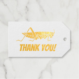 Étiquettes Cadeaux Merci Grasshopper