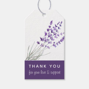 Étiquettes cadeaux Merci Mariage Lavender