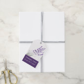 Étiquettes cadeaux Merci Mariage Lavender (Avec de la ficelle)