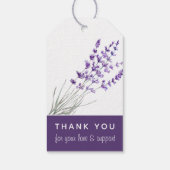 Étiquettes cadeaux Merci Mariage Lavender (Dos)