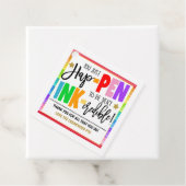 Étiquettes cadeaux Merci stylo (En situation)