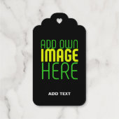 ÉTIQUETTES CADEAUX MODÈLE DE TEXTE D'IMAGE BROWN SIMPLE MODERNE (Verso)