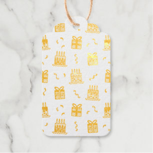 Étiquettes Cadeaux Motif d'anniversaire joyeux