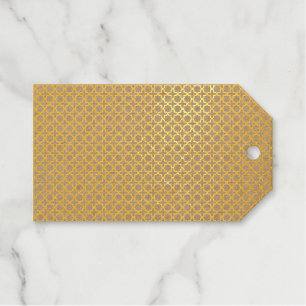 Étiquettes Cadeaux Motif géométrique beige islamique