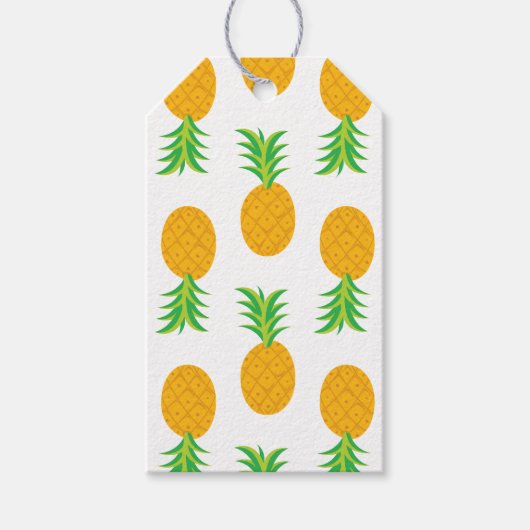 Étiquettes cadeaux Motif pour ananas amusant (Devant)