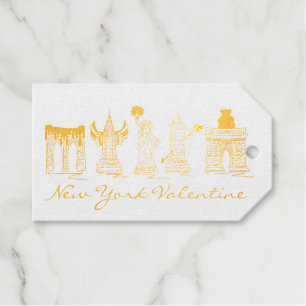 Étiquettes Cadeaux New York City Valentine's Day NYC Landmarks