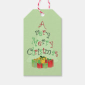 Étiquettes cadeaux Noël Arbre (Devant)