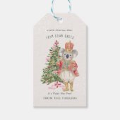 Étiquettes Cadeaux Noël Koala Australien (Devant)