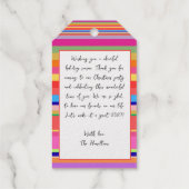 Étiquettes Cadeaux Noël moderne et coloré (Verso)