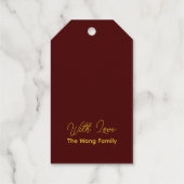 Étiquettes Cadeaux Nouvel An Chinois Dragon 2024 Luxe Moderne (Verso)