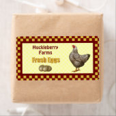 Étiquettes cadeaux OEufs frais (En situation)