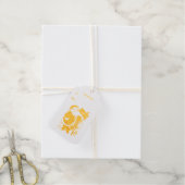 Étiquettes Cadeaux Or traditionnel Père Noël Animaux Joyeux Noël (Avec de la ficelle)