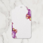 Étiquettes Cadeaux Orchidées Mariage Gold (Verso)