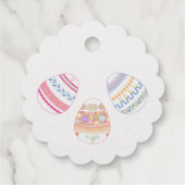 Étiquettes cadeaux Pâques Panier Panier (Dos)