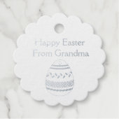 Étiquettes cadeaux Pâques Panier Panier (Devant)