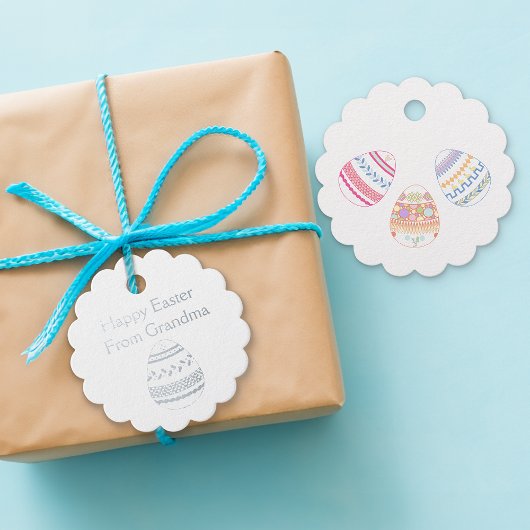 Étiquettes cadeaux Pâques Panier Panier