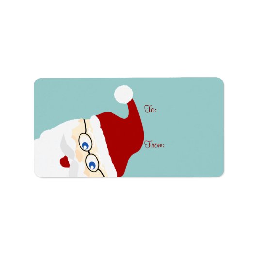 Étiquettes cadeaux père Noël (Devant)