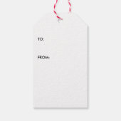 Étiquettes cadeaux père Noël Cat (Dos)