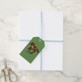 Étiquettes Cadeaux Personnalisées De Course De Che (Avec de laficelle)