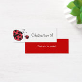 Étiquettes cadeaux personnalisées de Ladybug (Bureau)