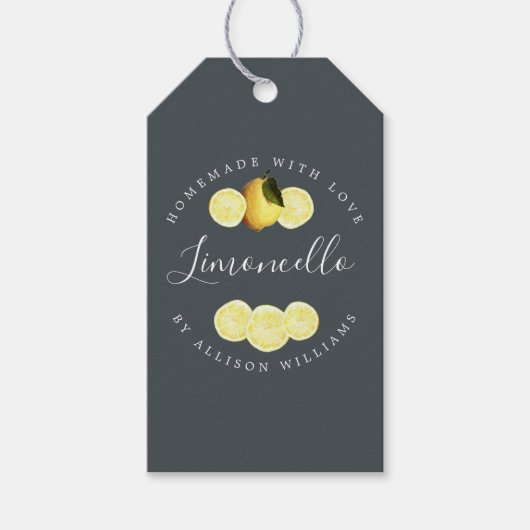 Étiquettes Cadeaux Personnalisées Limoncello Fait  (Devant)
